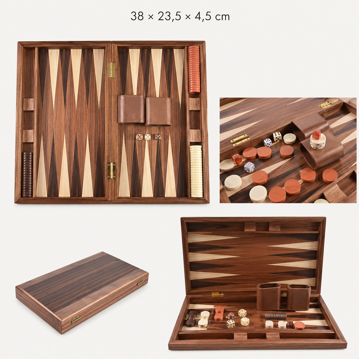 Dimensions du Halden, 38 x 23,5 x 4,5 cm plié