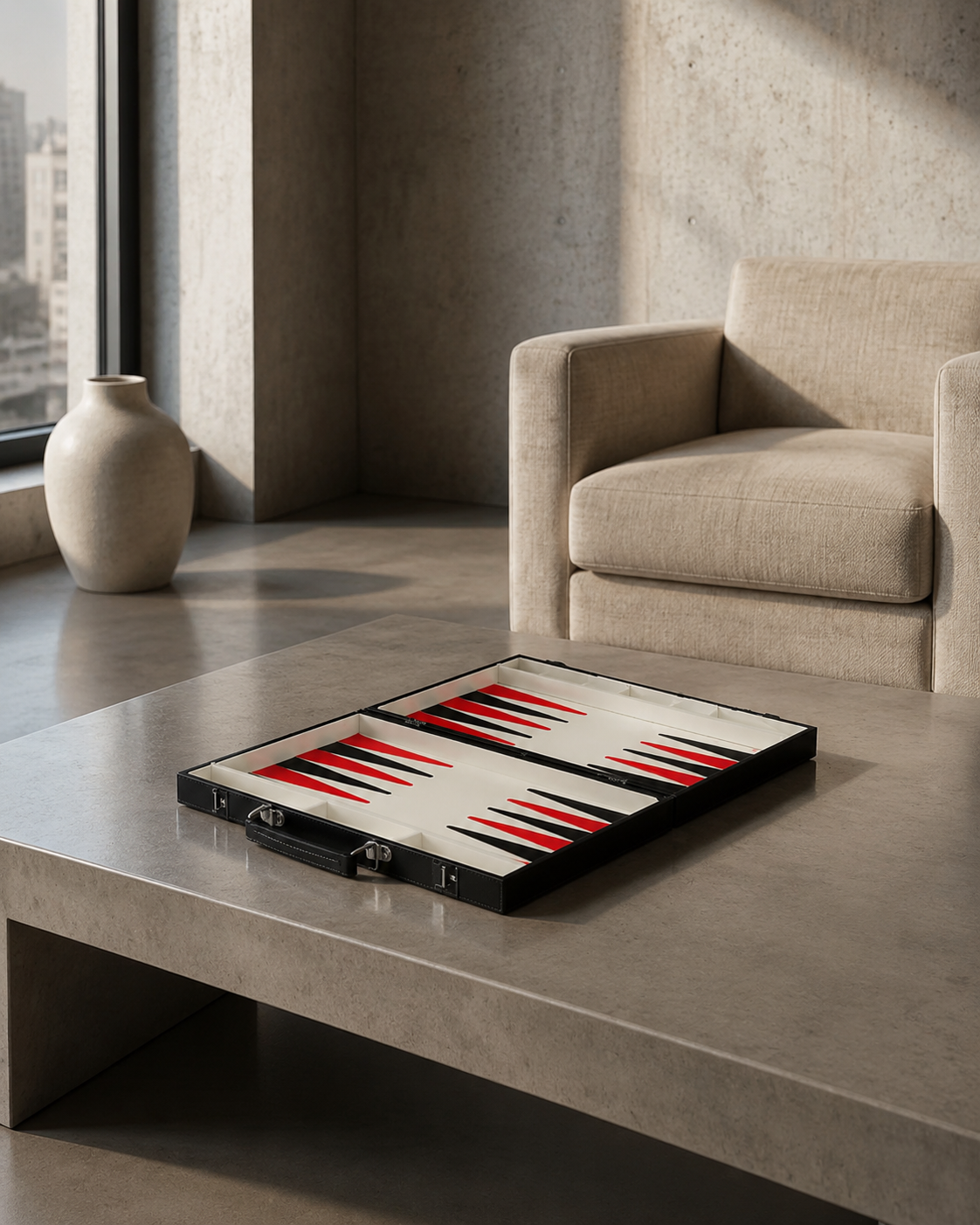 Le Winslow posé sur une table dans un salon