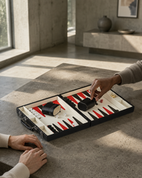 Partie de backgammon en cours sur Le Winslow